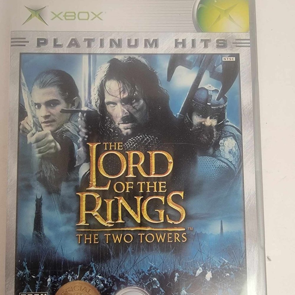 The Lord of the Rings The Two Towers Xbox Platinum Hits Complete with Manual